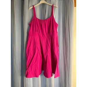Torrid Cami Dress Womens 2 Hot‎ Pink Skater Dress with Pockets